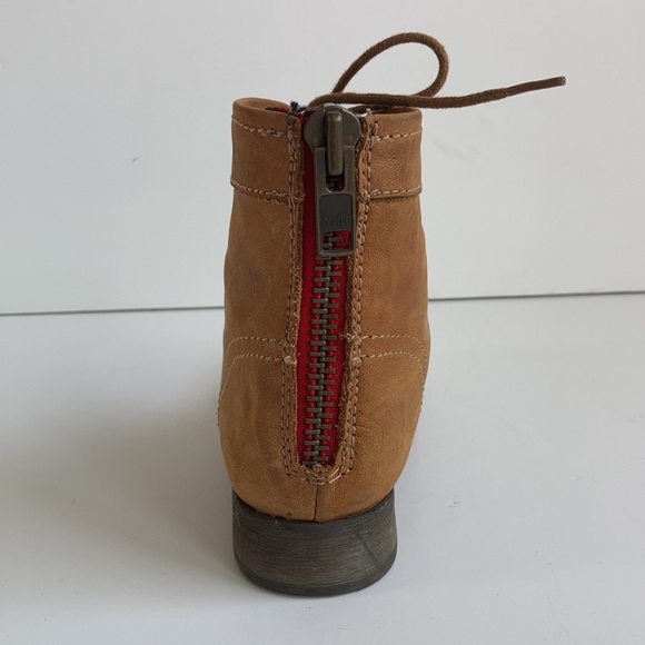 Steve Madden Tuundra lace up back zip camel ankle boot granny paddock boot - Picture 12 of 16